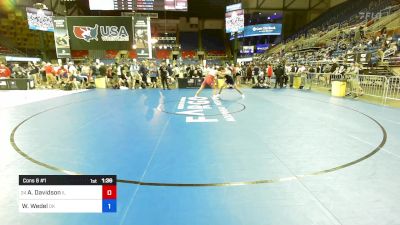 165 lbs Cons 8 #1 - Abram Davidson, IL vs Walker Wedel, OK