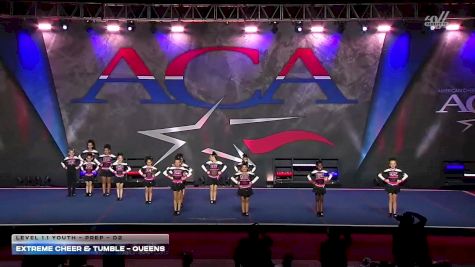 Extreme Cheer & Tumble - QUEENS [2026 L1.1 Youth - PREP - D2] 2026 ACA Grand Nationals