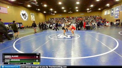 145 lbs Cons. Round 2 - Chad Arkinson, Nipomo vs Arren Alaniz, Firebaugh