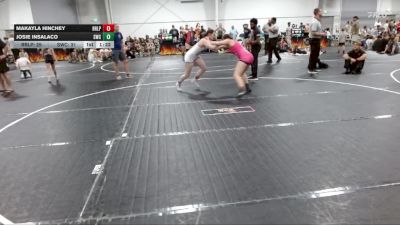 138 lbs Placement (4 Team) - Josie Insalaco, Storm Wrestling Center vs Makayla Hinchey, R&R Ladies Purple
