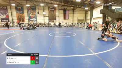 75 lbs Rr Rnd 2 - Gavin Noto, Grit Mat Club Red vs Jaxon Ratcliffe, The Wrestling Mill