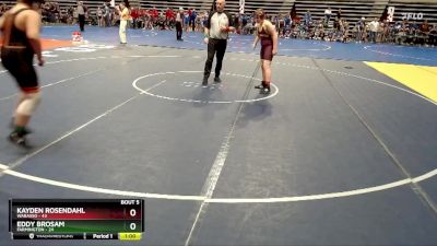 215 lbs Semis & 1st Wrestleback (8 Team) - Kayden Rosendahl, Wabasso vs Eddy Brosam, Farmington