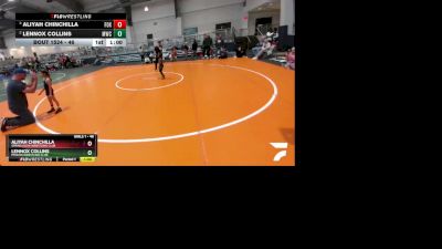 46 lbs Round 2 - Lennox Collins, Mission Wrestling Club vs Aliyah Chinchilla, Spring Klein Wrestling Club