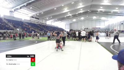 101 lbs 5th Place - Caylee Caro, Rancho Bernardo WC vs Sakura Andrade, Dominate Club Wrestling