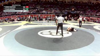 D3-120 lbs Champ. Round 1 - Tyler Barnes, Delta vs Owen Simpson, Sandy Valley