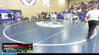 106 lbs Champ. Round 2 - Dominic Day, St. Joseph (Santa Maria) vs Ignacio Mendoza, Golden Valley