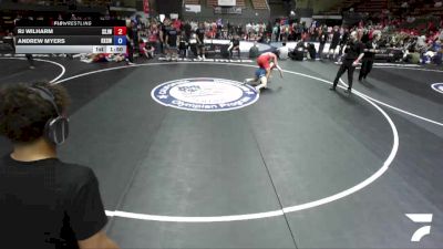 138 lbs RJ Wilharm, SJWA - San Joaquin Wrestling Association vs Andrew Myers, KCWA - Kern County Wrestling Association