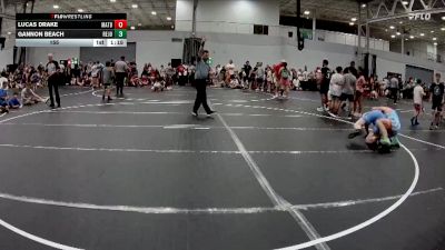 155 lbs Round 3 (4 Team) - Lucas Drake, Mat Assassins Black vs Gannon Beach, Revival Jokers