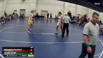 220 lbs Round 1 (6 Team) - Vaimanino Polamalu, Team Oregon vs Tanner Meyer, Nebraska Maize