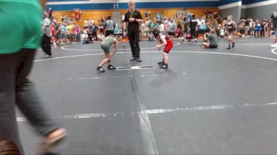 55 lbs Cons. Round 2 - James Cash, Knights Youth Wrestling vs Tyson Ross, Summerville Take Down Club