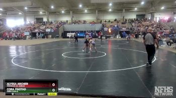 Girls 100 lbs Cons. Semi - Alyssa Archer, Franklin Co. (Girls) vs Cora Finstad, Gibbs (Girls)