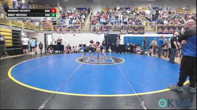 117 lbs Consi Of 4 - Hannah Tackett, Cowboy Wrestling Club vs Emily Bryson, Hennessey Takedown Club