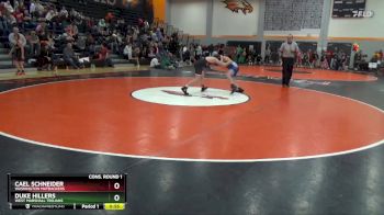 N-14 lbs Cons. Round 1 - Cael Schneider, Washington Matbackers vs Duke Hillers, West Marshall Trojans