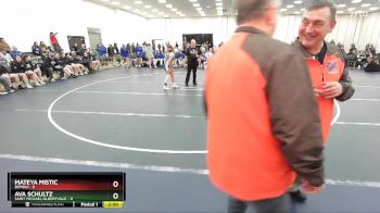 100 lbs Finals (2 Team) - Ava Schultz, Saint Michael/Albertville vs Mateya Mistic, Bemidji