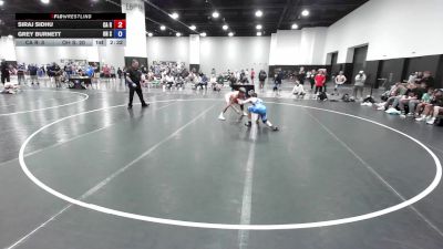 126 lbs Siraj Sidhu, California Red vs Grey Burnett, Ohio Scarlet
