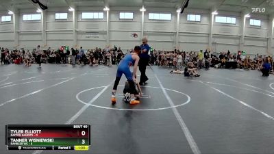 88 lbs Round 8 (10 Team) - Tyler Elliott, Dayton Bandits vs Tanner Wisniewski, Rambler WC