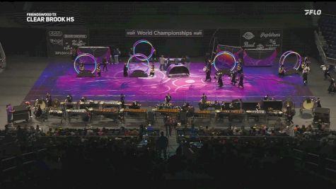Clear Brook HS "Friendswood TX" at 2025 WGI Percussion/Winds World Championships