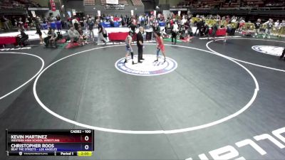 100 lbs Quarterfinal - Kevin Martinez, Western High School Wrestling vs Christopher Roos, Beat The Streets - Los Angeles