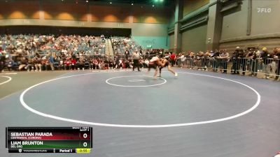 165 lbs Cons. Round 5 - Liam Brunton, Del Oro vs Sebastian Parada, Centennial (Corona)