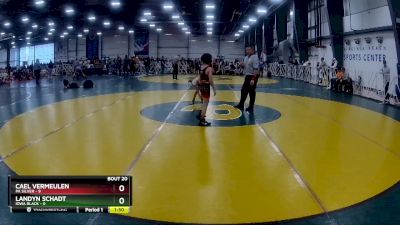 56 lbs Rd# 8- 12:30pm Saturday Final Pool - Cael Vermeulen, PA Silver vs Landyn Schadt, Iowa Black