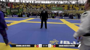 Amanda Magda De Oliveira vs Giovanna Jara De Souza 2025 Brasileiro Jiu-Jitsu IBJJF