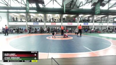 57-62 lbs Round 3 - Kysen Sirbaugh, Taylorville Wrestling Club vs Alex Lundy, Harvey Twisters WC