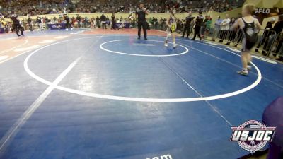 58 lbs Round Of 32 - Cato Varela, Chickasha Youth Wrestling vs River Pearson, Scrap Yard Training