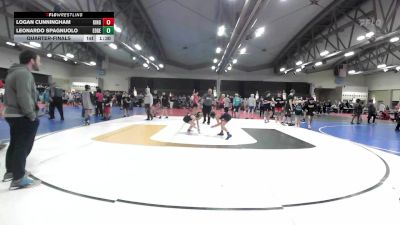 89 lbs Quarterfinal - Logan Cunningham, Kingsway MS vs Leonardo Spagnuolo, Edge Wrestling