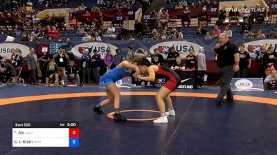 62 kg Consolation - Teniya Alo, Unattached vs Gabrielle Lord-Klein, Twin Cities Regional Training Center