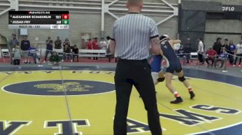 125 lbs Quarterfinal - Joziah Fry, Johnson & Wales (RI) vs Alexander Schaeublin, Trinity (CT)