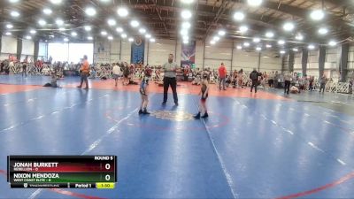 48 lbs Rd# 8- 12:30pm Saturday Final Pool - Nixon Mendoza, West Coast Elite vs Jonah Burkett, Rebellion