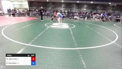 160 lbs Consi Of 8 #1 - Mya Dobrinski, OK vs Reagan Ramadan, MD