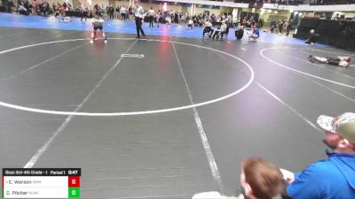 Boys 3rd-4th Grade - 84 Cons. Round 2 - Calvin Pilcher, Big Game Wrestling Club vs Connor Warson, Iowa