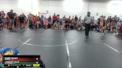 84 lbs Round 3 (6 Team) - Lorenzo Cillo, NY Hammers vs Gabby Brady, Rampage