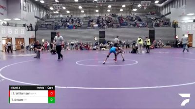 50-55 lbs Round 3 - Ty Williamson, Webo Youth Wrestling Team vs Ty Brown, Mount Vernon