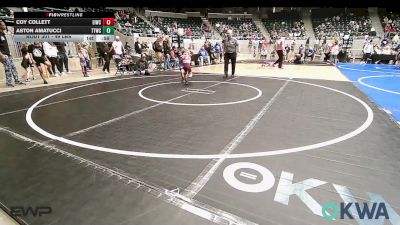 49 lbs Round Of 32 - Coy Collett, Eufaula Ironheads Wrestling Club vs Aston Amatucci, Team Tulsa Wrestling Club