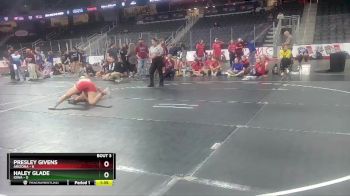 W 144 lbs Round 2 (4 Team) - Haley Glade, Iowa vs Presley Givens, Arizona