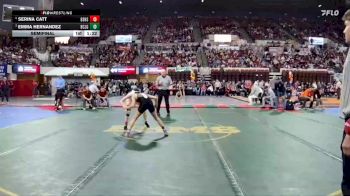 G - 105 lbs Semifinal - Serina Catt, Billings Senior High School Girls vs Emma Hernandez, Billings Central/Joliet Girls