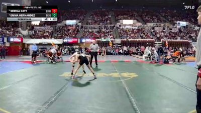 G - 105 lbs Semifinal - Serina Catt, Billings Senior High School Girls vs Emma Hernandez, Billings Central/Joliet Girls