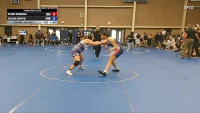 160 lbs Champ. Round 1 - Olivia Roffe, Grand Canyon vs Elise Bushra, U Of A Wrestling Club