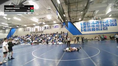 82 lbs Champ. Round 1 - Davey Clark, Payson Lions Wrestling Club vs Maddox Bunker, TUG