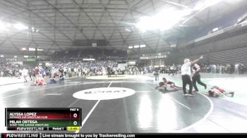 63 lbs Cons. Round 3 - Milah Ortega, Scrap Yard Garage Wrestling vs Alyssa Lopez, Damaged Ear Wrestling Club
