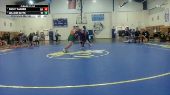 190 lbs 5th Place Match - William Gates, West Harrison High School vs Brody Parker, Biloxi HS