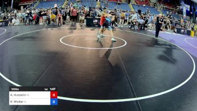 106 lbs Cons 32 #1 - Adam Husseini, VA vs Reed Wicker, IN