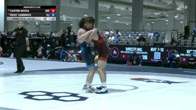 63 kg Quarters - Carter Nogle, Air Force Regional Training Center vs Riley Lomenick, Illinois