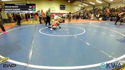 43 lbs Rr Rnd 2 - Declan Wilson, Raw Wrestling Club vs Dawsyn Hawkins, Wagoner Takedown Club