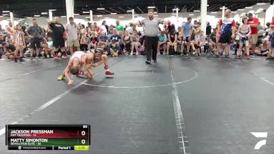 80 lbs Round 1 (4 Team) - Jackson Pressman, Mat Troopers vs Matty Simonton, Revolution Elite