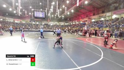 70 lbs Round Of 16 - Landon Gherardini, Team Grand Valley Elite vs Alaurah Sweetman, Fort Lupton Metro Wrestling