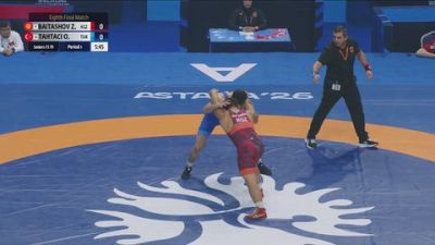 79 kg 1/8 Final - Zhakshylyk Ruslanovich Baitashov, Kyrgyzstan vs Okan Tahtaci, Turkiye