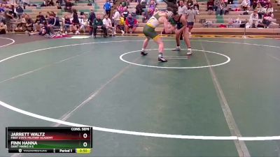 190 lbs Cons. Semi - Jarrett Waltz, First State Military Academy vs Finn Hanna, Saint Marks H S